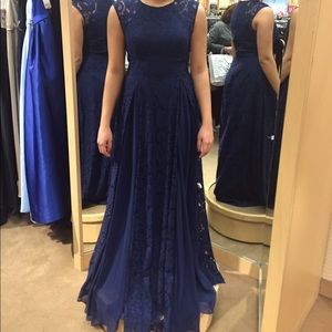 Long blue dress